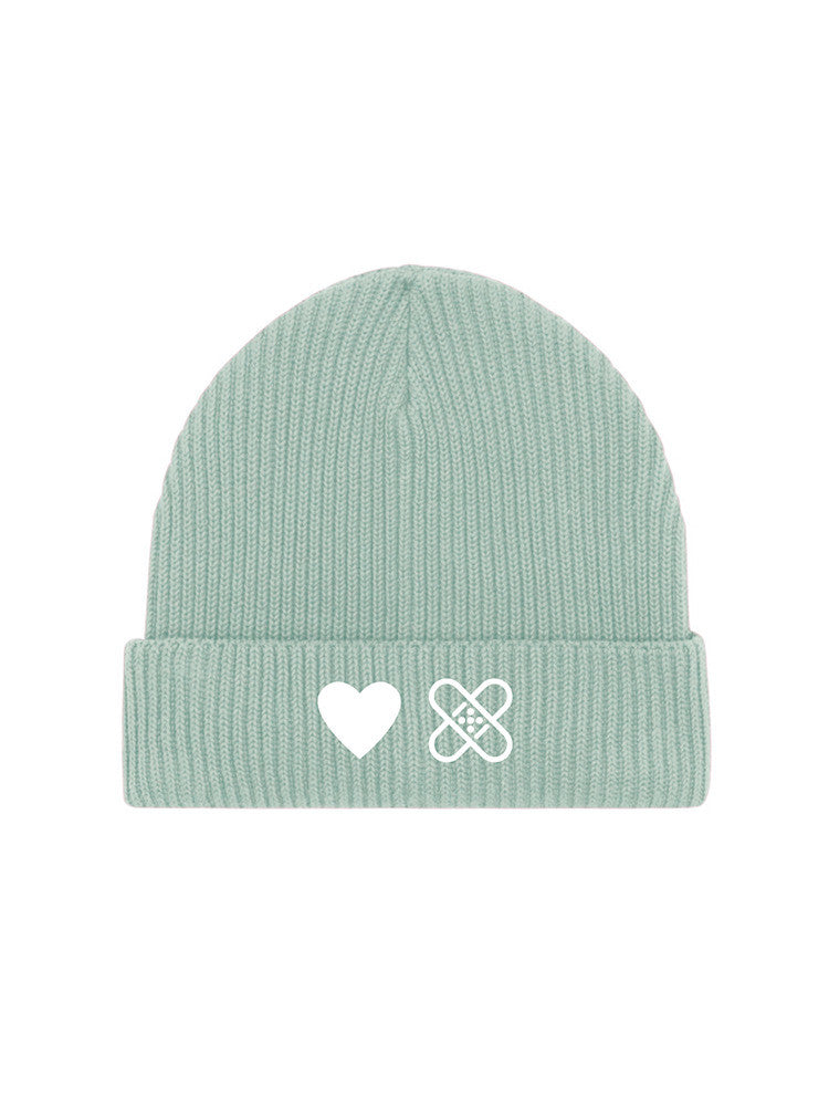 Mütze „Herz+ Pflaster“ mint