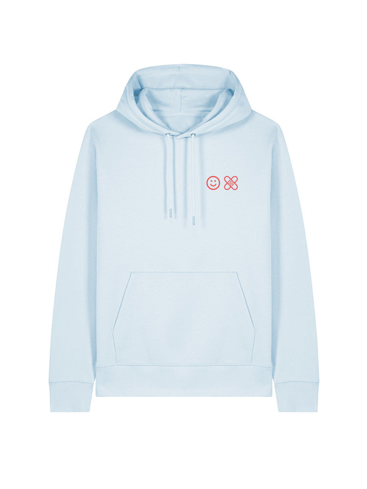 Hoodie "Smiley + Pflaster"